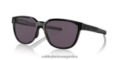 actuador (ajuste de puente bajo) 4LDTTV837 lentes gris prizm, montura negra pulida Oakley