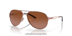 advertencia 4LDTTV506 lentes vr50 marrón degradado, montura oro rosa Oakley