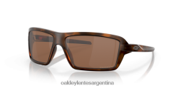 cables 4LDTTV671 lentes polarizadas prizm tungsteno, montura carey marrón Oakley