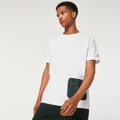 camiseta con bolsillo de pasión por los viajes 4LDTTV2332 blanco Oakley