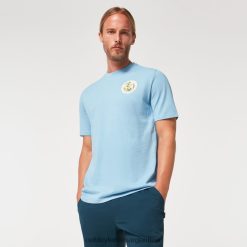 camiseta de golf mental 4LDTTV2210 azul lavado a la piedra Oakley