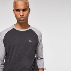 camiseta raglán relax 3/4 4LDTTV2470 doble gris brezo Oakley