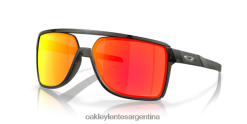 castillo 4LDTTV210 Lentes prizm ruby, montura gris humo mate Oakley