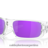 cigüeñal 4LDTTV254 lentes polarizadas violeta iridio, montura transparente mate Oakley