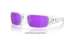 cigüeñal 4LDTTV254 lentes polarizadas violeta iridio, montura transparente mate Oakley