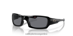 cinco al cuadrado 4LDTTV246 lentes grises, montura negra pulida Oakley
