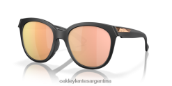 Clave baja 4LDTTV941 lentes polarizadas prizm oro rosa, montura negro mate Oakley