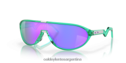 cmdn 4LDTTV1024 lentes prizm violeta, montura celeste translúcida Oakley