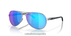 comentario 4LDTTV481 lentes polarizadas prizm sapphire, montura cromada pulida Oakley