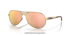 comentario 4LDTTV483 lentes polarizadas prizm oro rosa, montura oro pulido Oakley