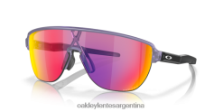 corredor (ajuste de puente bajo) 4LDTTV171 Lentes prizm road, montura lila transparente mate Oakley