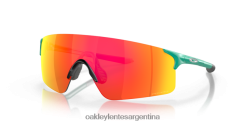 cuchillas evzero 4LDTTV286 lentes prizm ruby, montura celeste mate Oakley