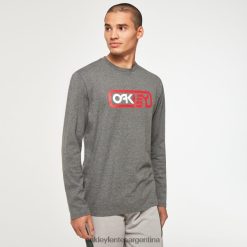 encerrado en la camiseta b1b ls 4LDTTV2369 nuevo gris atlético Oakley