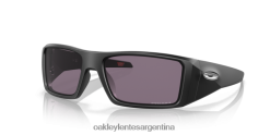 helióstato 4LDTTV754 lentes prizm gris, montura negra mate Oakley