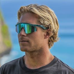 hidra 4LDTTV148 lentes prizm de zafiro, montura trans artic surf Oakley