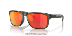 holbrook (ajuste de puente bajo) 4LDTTV789 Lentes prizm ruby, montura gris humo Oakley