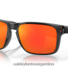 holbrook xl 4LDTTV7 lentes polarizadas prizm ruby, montura tinta negra Oakley