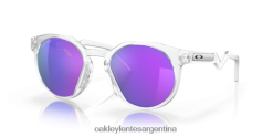 hstn 4LDTTV1002 lentes prizm violeta, montura transparente mate Oakley