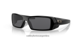 lata de gas 4LDTTV313 lentes grises, montura negra pulida Oakley
