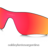 lente de reemplazo de ruta de bloqueo de radar 4LDTTV1211 lentes polarizadas prizm rubí Oakley