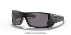 murciélago lobo 4LDTTV490 lentes polarizadas grises, montura negra mate Oakley