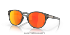 pestillo (ajuste de puente bajo) 4LDTTV912 Lentes polarizadas prizm ruby, montura gris humo mate Oakley