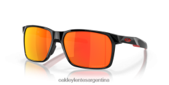 portal x 4LDTTV338 Lentes polarizadas Prizm Ruby, montura negra pulida. Oakley