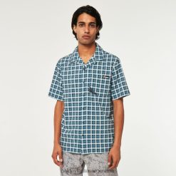 Reducción de camisa de sol 4LDTTV2284 comprobar lavado a la piedra Oakley