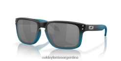 serie de diseños de holbrook troy lee 4LDTTV654 lentes prizm negras, montura tld blue fade Oakley