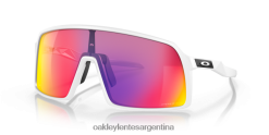 sutro 4LDTTV80 Lentes prizm road, montura blanca mate Oakley