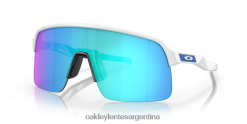 sutro lite 4LDTTV229 lentes prizm zafiro, montura blanca mate Oakley