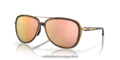 tiempo fraccionado 4LDTTV438 lentes polarizadas prizm oro rosa, montura carey marrón Oakley