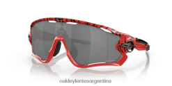 tigre rojo rompe mandíbulas 4LDTTV259 lentes prizm negras, montura tigre roja Oakley
